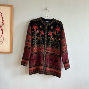vintage icelandic designs wool + lined sweater